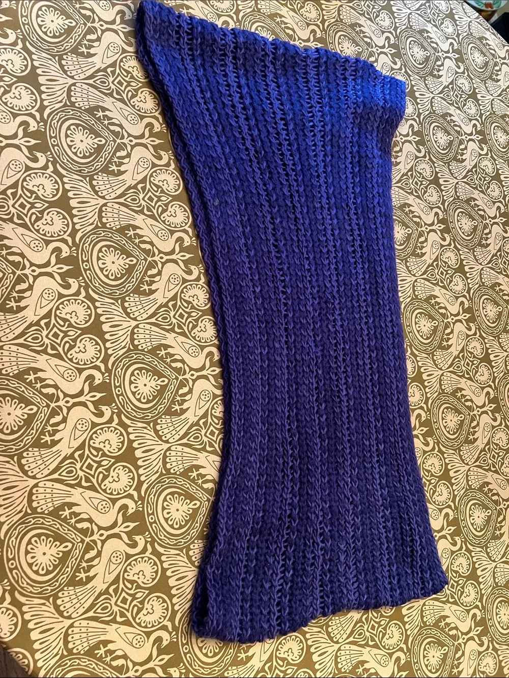 Isaac Mizrahi Purple Knit Infinity Scarf